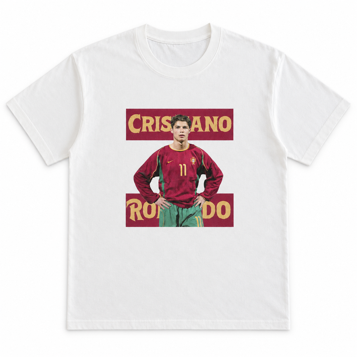 Ronaldo Tee on a plain white background