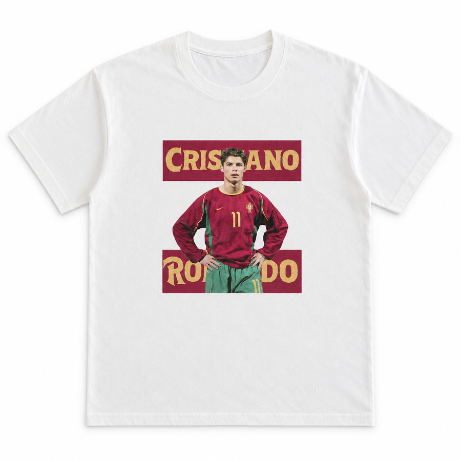 Ronaldo Tee on a plain white background