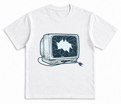 Cracked TV Tee